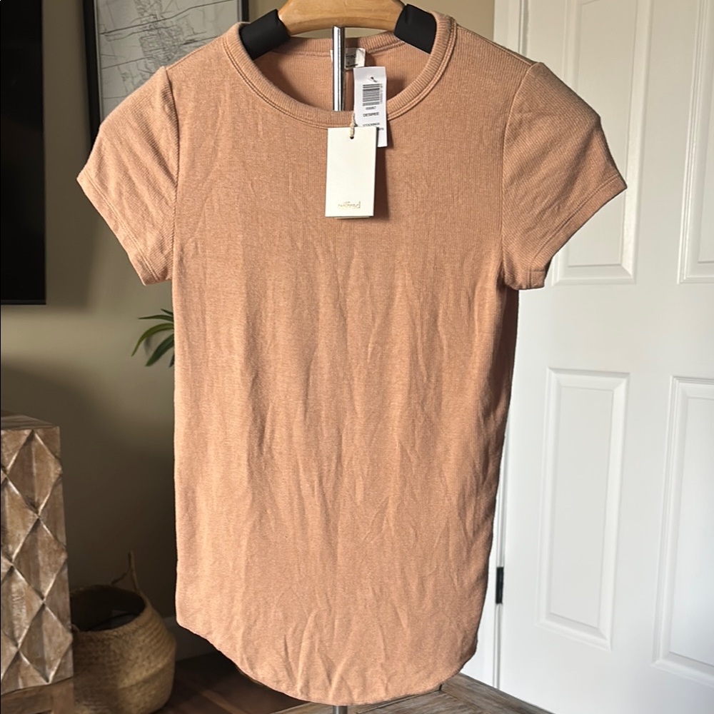 Aritzia Wilfred Tan/beige Top NWT